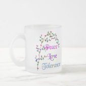 FriedensLiebe-Toleranz Mattglastasse (Links)
