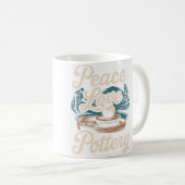 Friedensliebe Töpferei Kaffeetasse (VorderseiteRechts)