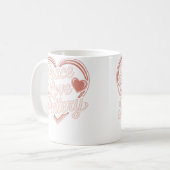 Friedensliebe Töpferei Kaffeetasse (Vorderseite Links)