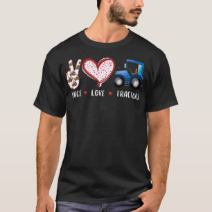 Friedensliebe Traktoren Bauernhöfe Landwirte Gesch T-Shirt