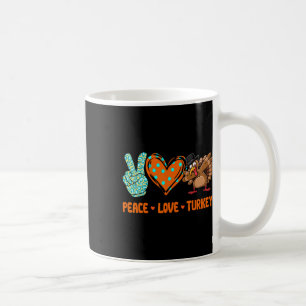 Friedensliebe Truthahn Pilger Erntedankfest Frauen Kaffeetasse