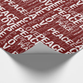 FriedensLiebe-Typografie Geschenkpapier (Ecke)