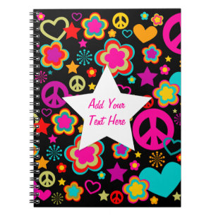 FriedensLiebe u. -alles Girly Notizblock