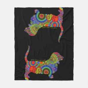 "FriedensLiebe-u. -dachshund-Jagdhund-" Fleecedecke