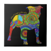 "FriedensLiebe-u. -gruben-Stier-" Fliese (Vorderseite)