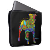 "FriedensLiebe-u. -gruben-Stier-" Laptopschutzhülle (Vorne Rechts)