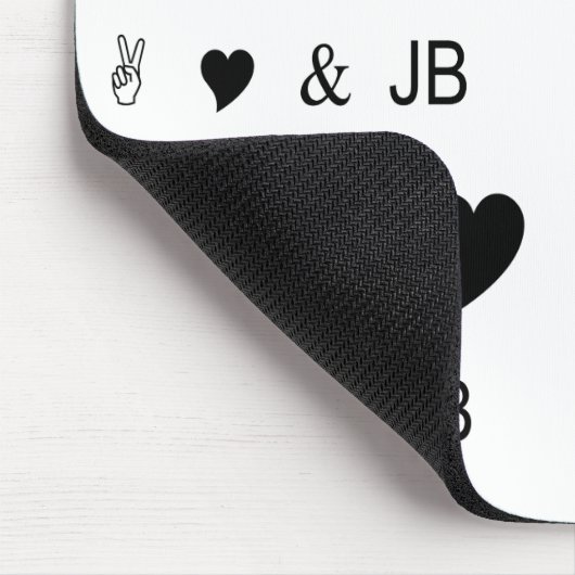 FriedensLiebe u. JB Mousepad (Ecke)