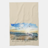 FriedensLiebe-u. -sandy-Tatzen-Dalmatiner Geschirrtuch (Vertikal)