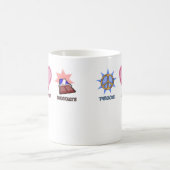 FriedensLiebe u. -schokolade Kaffeetasse (Mittel)