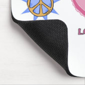 FriedensLiebe u. -schokolade Mousepad (Ecke)