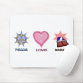 FriedensLiebe u. -schokolade Mousepad (Mit Mouse)