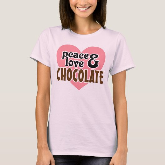 FriedensLiebe u. -schokolade T-Shirt (Vorderseite)