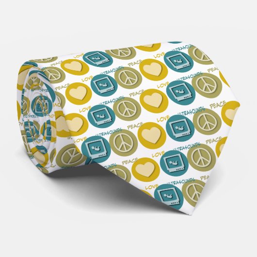 FriedensLiebe-Ultraschall Krawatte (Gerollt)