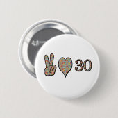 FriedensLiebe und 30 Button (Vorne & Hinten)