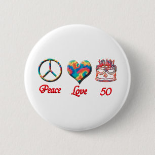 FriedensLiebe und 50 Button