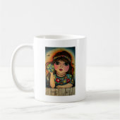 FriedensLiebe-und -Blumen-Power Kaffeetasse (Links)