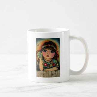 FriedensLiebe-und -Blumen-Power Kaffeetasse