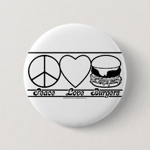 FriedensLiebe und -burger Button