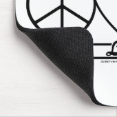 FriedensLiebe und -burger Mousepad (Ecke)