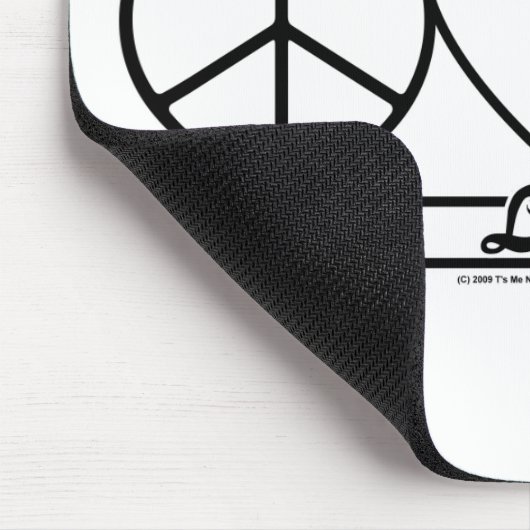 FriedensLiebe und -burger Mousepad (Ecke)
