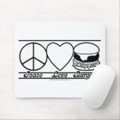FriedensLiebe und -burger Mousepad (Mit Mouse)