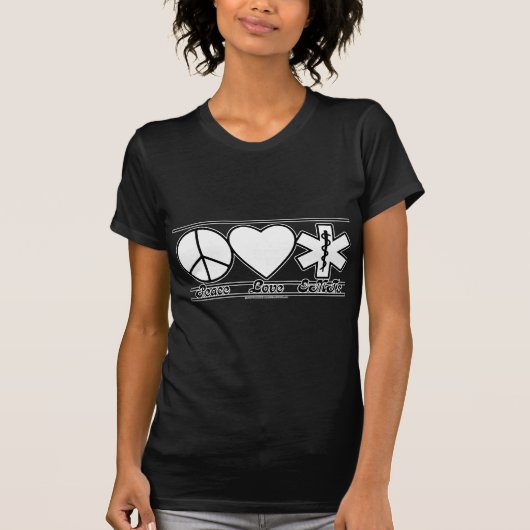 FriedensLiebe und EMTs T-Shirt (Vorderseite)
