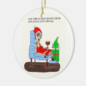 FRIEDENSLiebe UND FREUDE-HEISSE MUTTER CHRISTMAS Keramikornament (Links)