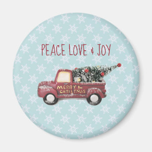 Friedensliebe- und Freudentoy-Lkw Frohe Weihnachte Magnet