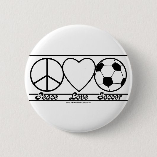 FriedensLiebe und -fußball Button (Vorderseite)