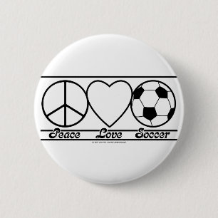 FriedensLiebe und -fußball Button