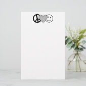 FriedensLiebe und -glück stationär Briefpapier (Stehend Vorderseite)