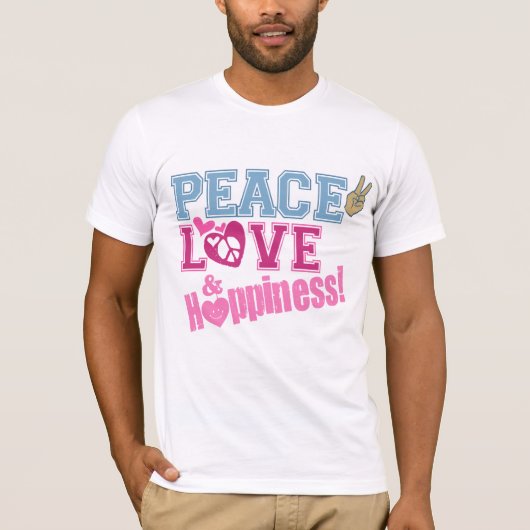 FriedensLiebe und -glück T-Shirt (Vorderseite)