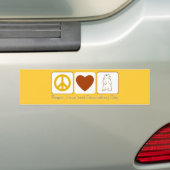 FriedensLiebe und Groundhog Tag Autoaufkleber (Auf Auto)