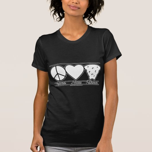 FriedensLiebe und -käse T-Shirt (Vorderseite)