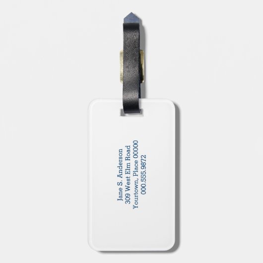 FriedensLiebe und -Labradore Gepäckanhänger (Rückseite vertikal)