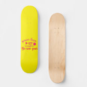 FRIEDENSLIEBE UND LAUGHER IM NEUEN JAHR SKATEBOARD (Vorderseite)