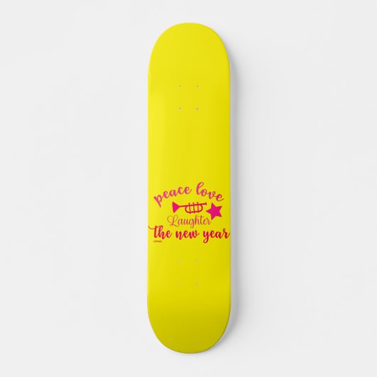 FRIEDENSLIEBE UND LAUGHER IM NEUEN JAHR SKATEBOARD (Vorne)