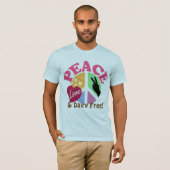 FriedensLiebe und -molkerei geben frei T-Shirt (Vorne ganz)