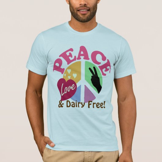 FriedensLiebe und -molkerei geben frei T-Shirt (Vorderseite)