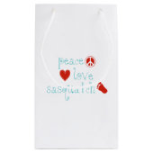 FriedensLiebe und Sasquatch Kleine Geschenktüte (Rückseite)