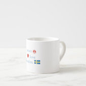 FriedensLiebe und -schweden Espressotasse (Vorderseite Rechts)