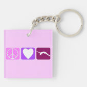 FriedensLiebe und -Tumble Schlüsselanhänger (Rückseite)