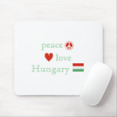 FriedensLiebe und -ungarn Mousepad (Mit Mouse)