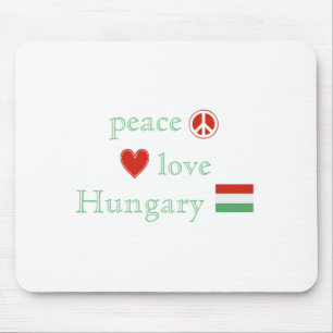 FriedensLiebe und -ungarn Mousepad
