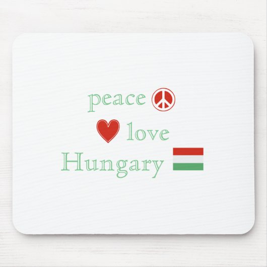 FriedensLiebe und -ungarn Mousepad (Vorne)