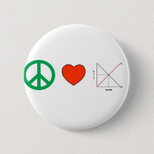 FriedensLiebe und -wirtschaft Button