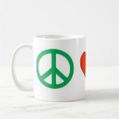 FriedensLiebe und -wirtschaft Kaffeetasse (Links)