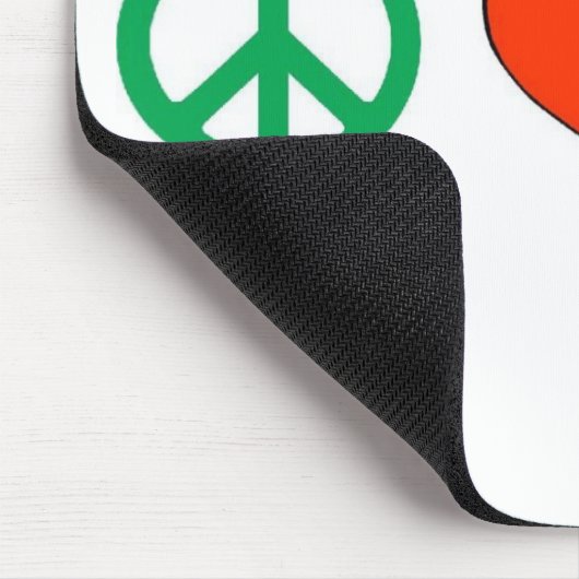 FriedensLiebe und -wirtschaft Mousepad (Ecke)