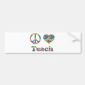 FriedensLiebe unterrichten Autoaufkleber (Vorne)