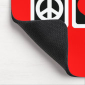 FriedensLiebe unterrichten Mousepad (Ecke)